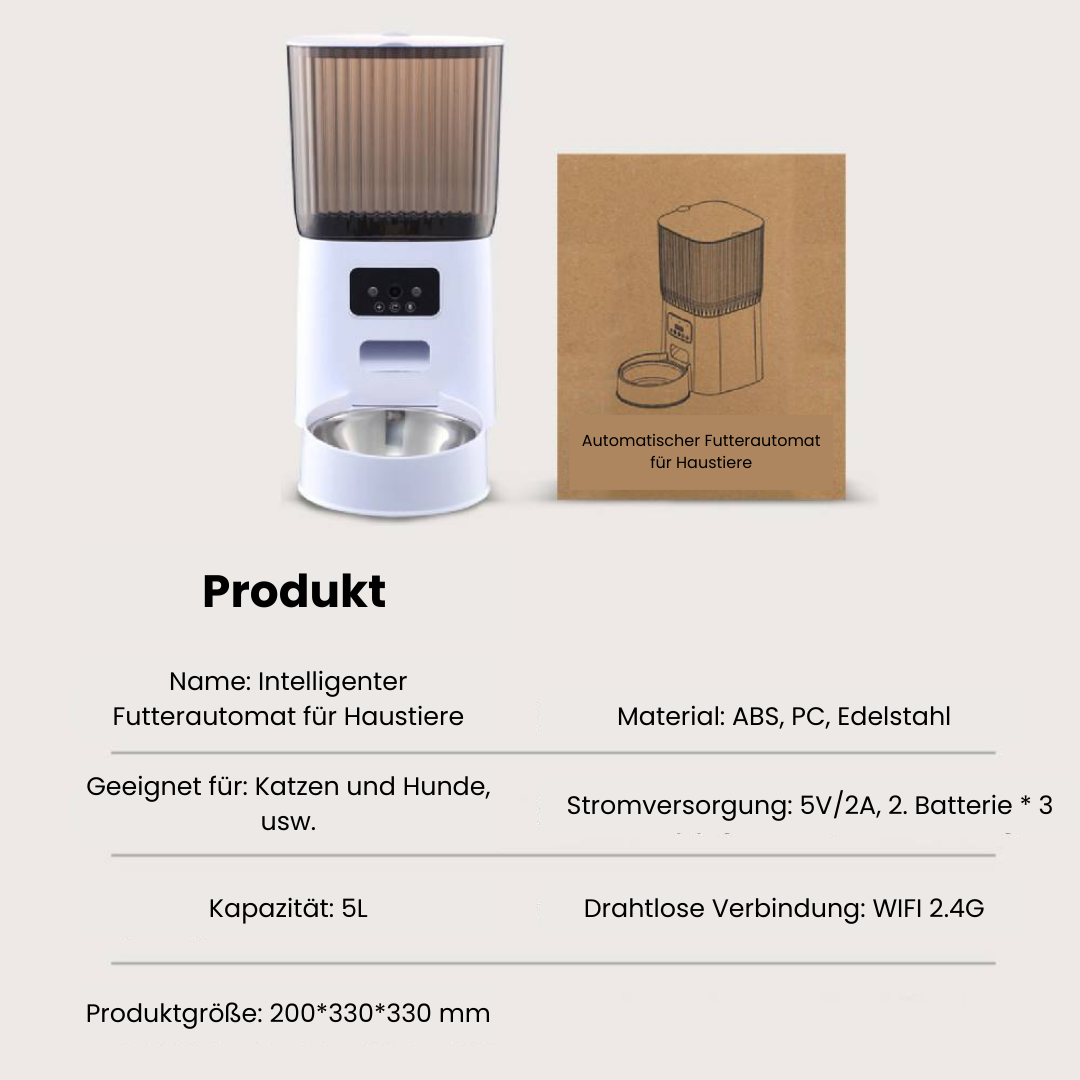 Smarter Futterautomat 🐾 – Intelligente Fütterung für dein Haustier